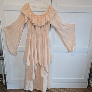 Ruffled Off-Shoulder Maxi Dress NWOT